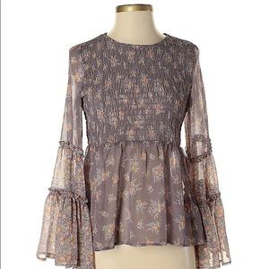 American Eagle Smocked Top